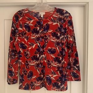 Garnet Hill Eco Merino Cardigan Size S